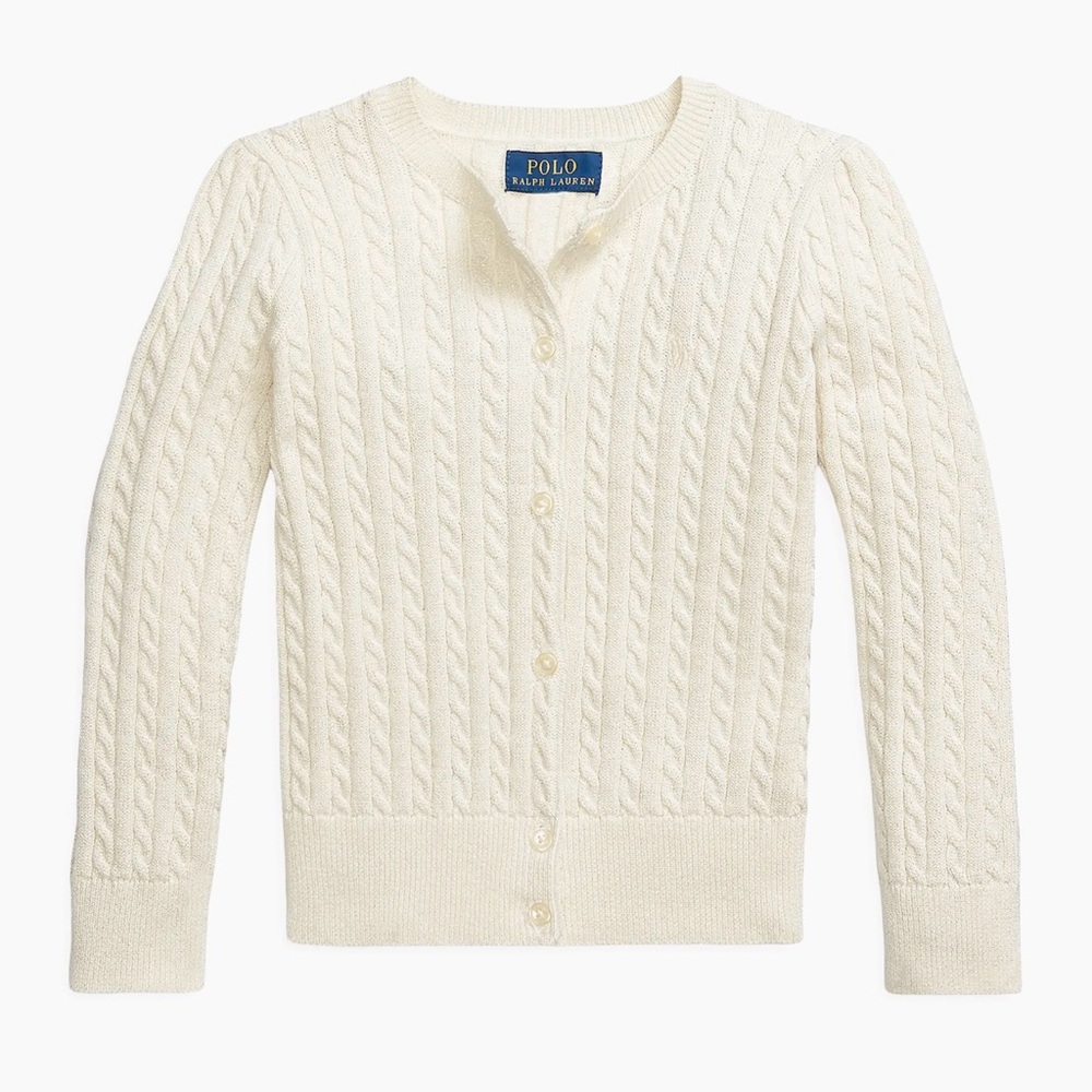 Ralph Lauren Ivory Cable Knit Sweater
